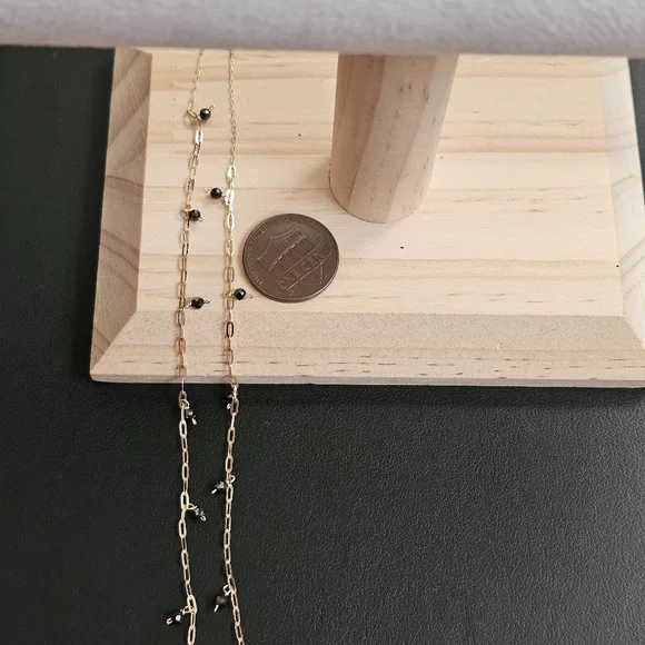 14k Gold Spinel Necklace 16 Inch